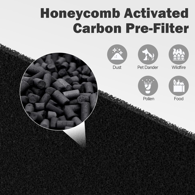 4 Sets Air220 Air320 Replacement Filters Compatible with Bissell Air320