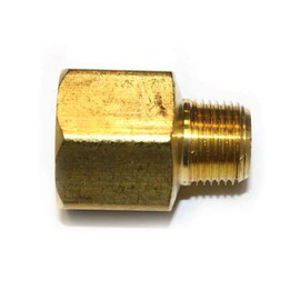 GULUANT Replacement 3/8 Inch NPT Male x 1/2 Inch NPT Female Brass Hex Bushing Adapter for Interstate Pneumatics FB608