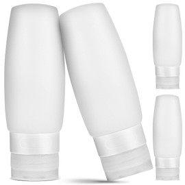 OATIPHO Travel-Friendly Dispensing Bottles 4 Pcs Squeeze Travel Bottles for Lotion Shampoo Conditioner