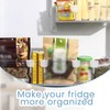 16 Counts Fridge Drawer Divider,Clear Refrigerator Organizer Bins Partition,Storage Baskets