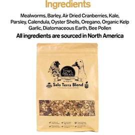 Fowl Treats Naturally Fortified Treats – Protein Rich Supplement Suitable for Chickens, Hens and Ducks, Hand Mixed with USA Grown Ingredients – Salo Tera Blend – 32oz
