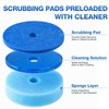 Disposable Toilet Brush System with 27 Refills, Toilet Wand Set