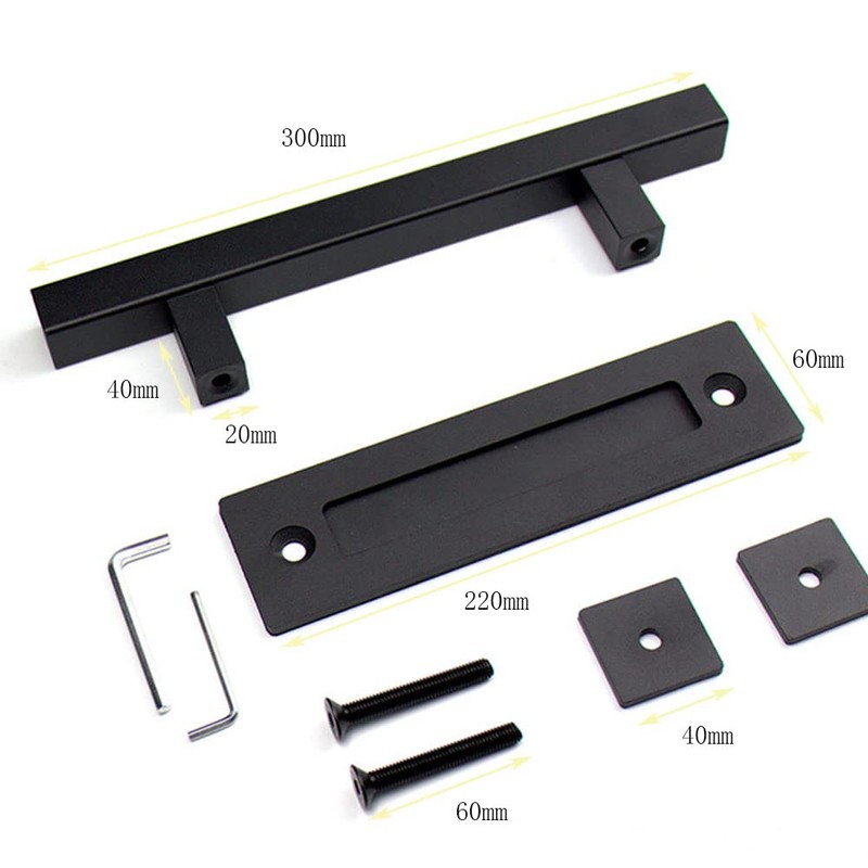 Barn Door Handle, Sliding Door Handles Pull and Flush Set