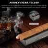 SCARRA Cigar Lighter Built-in Cigar Holder, Cigar Draw Enhancer, One-Touch