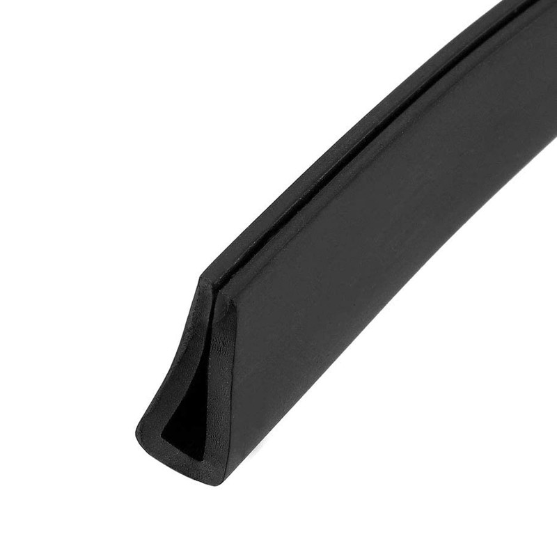 TA-VIGOR Edge Trim U Seal, Black PVC U-Seal Channel Edge