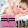 (Double-layer Bag: Fits for 30 bottles, Pink) - Luxja Essential