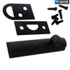 2.5 Inch Flat Door Bolts Black Plated Bolt Door Latches