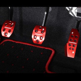MONSTER SPORT Sports Driving Pedal Cover Red Anodized JB64W JB64W / Jimny Sierra [JB74W] For MT Cars [JB64 MT] 849520-5500M