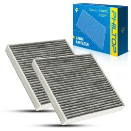 PHILTOP Cabin Air Filter,Replacement for CF10612, 2008-2015 Fortwo, 2016-2017 Fortwo, 2012-2018 Fortwo -L, 2019 fortwo -L with Activated Carbon Filter Up Dust Pollen Odor