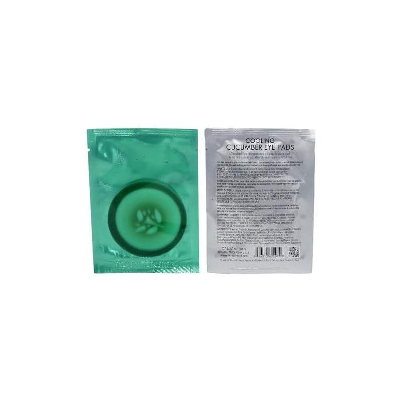 CALA - parches/almohadillas refrescantes de pepino para ojos con vitamina