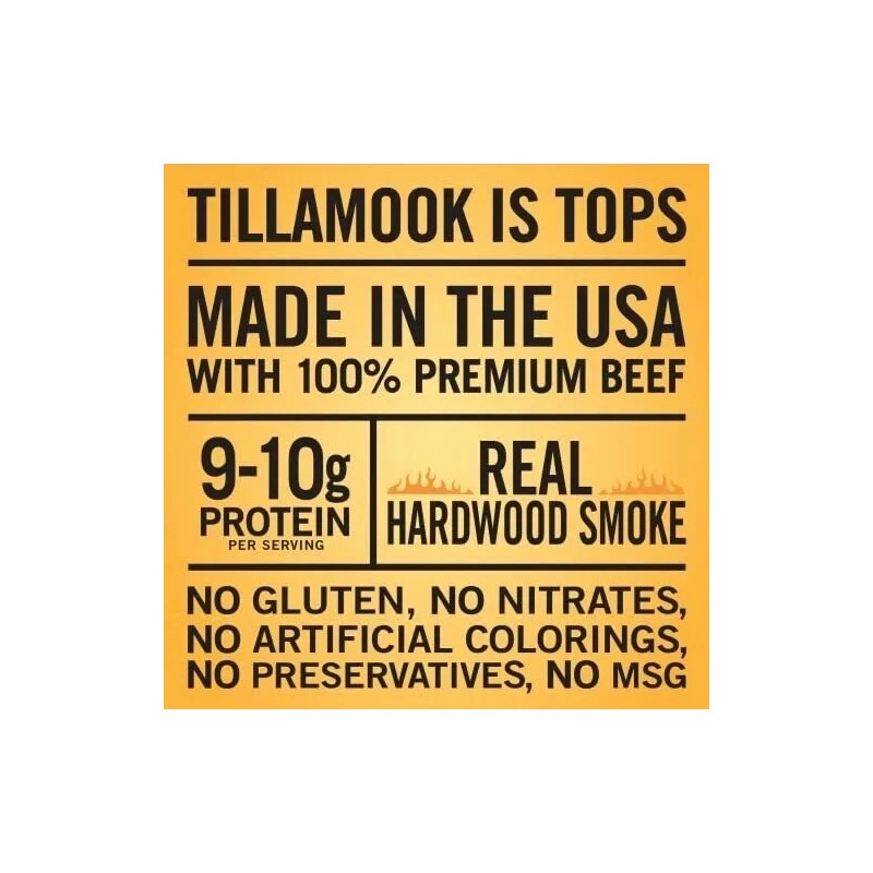 Tillamook Country Smoker Real Hardwood Smoked Sausages, Original Beef, 15.2
