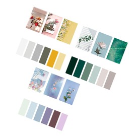 Operitacx 3 Sets Scrapbooking Supplies Scrapbook Supplies Retro Floral Memo Pad Tearable Sticker Notepad Colorful Sticky Notes Emblems Flower Applique Flag Tabs Arrows Self-stick Notepad