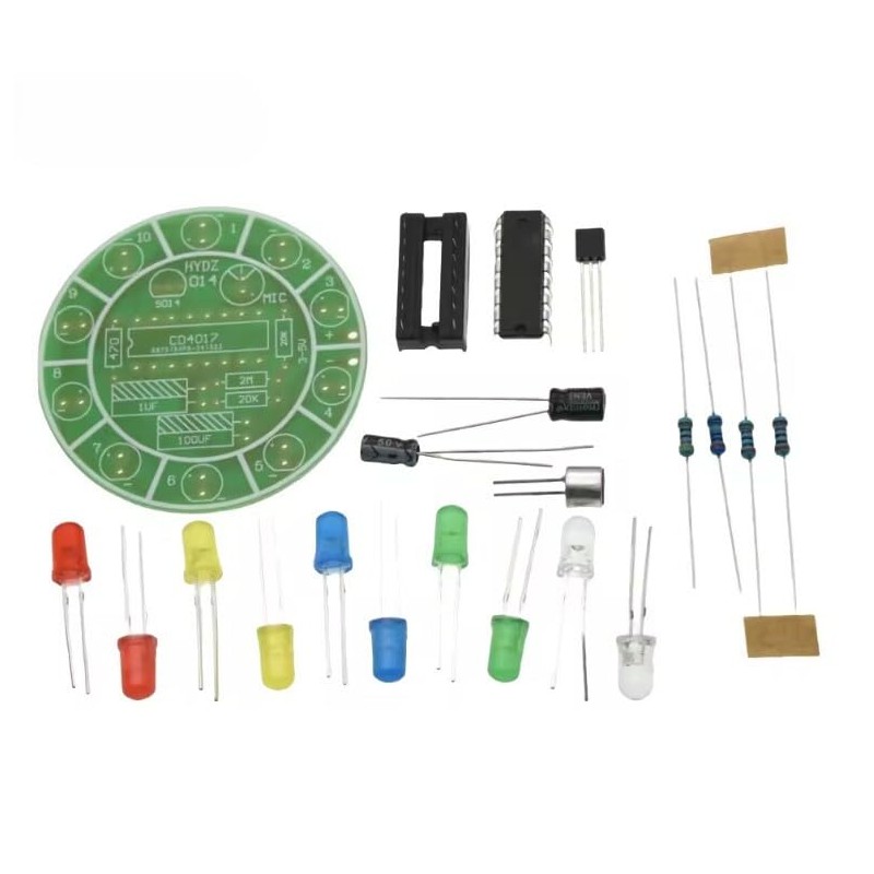 DIY Solder Practice Kit Voice Activated LED Soldering Project Teaching