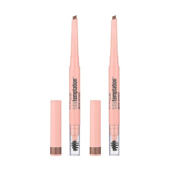 Maybelline Total Temptation Eyebrow Pencil Soft Brown 2 Count Eyebrow