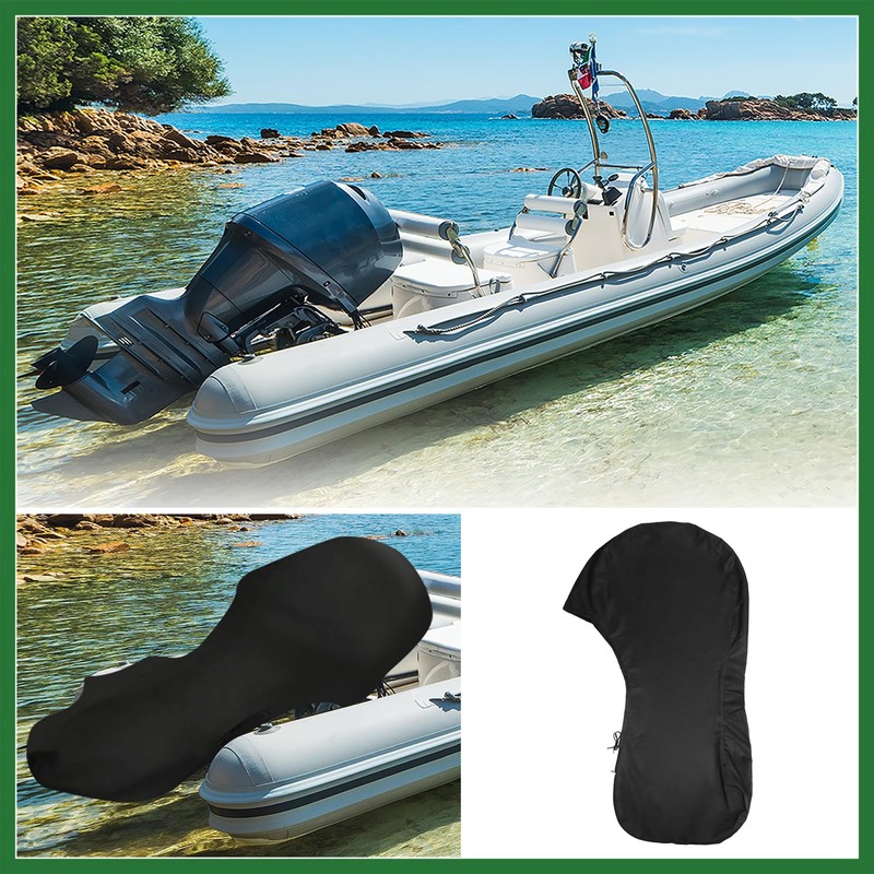Motoforti 600D Oxford Cloth Motor Full Outboard Boat Engine Cover