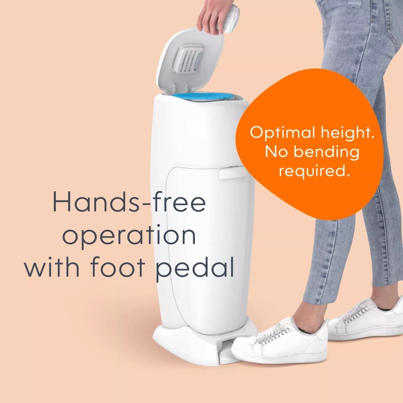 Playtex Diaper Genie Complete Diaper Pail (White) with Antimicrobial Odor