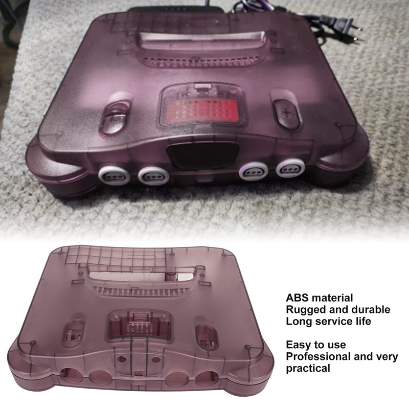 for N64 Translucent Case Replacement Retro Video Game Console Protective