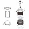 Chrome Tub Drain Lift &Turn Tub Trim Set with Two-Hole