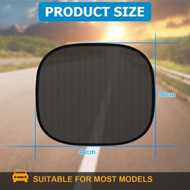 Adunsiaoto 2 Stück Autoscheiben Sonnenschutz Für Baby Kinder, Sonnenschutz Auto Seitenscheibe Universal Sonnenblende, Sonnenblende Auto Kinder Mit Saugnäpfen(44x36cm)