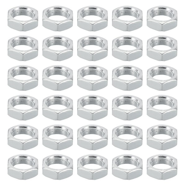 PATIKIL M14x1.0 Steel Hex Nuts, 50 Pack Metric Thread Zinc