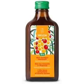 WELEDA Organic Sea Buckthorn Immune Juice - Natural Vitamin C Source to Strengthen the Immune System - Organic Sea Buckthorn Juice without Added Sugar Vitalises Against Fatigue & Fatigue (1 x 200 ml)