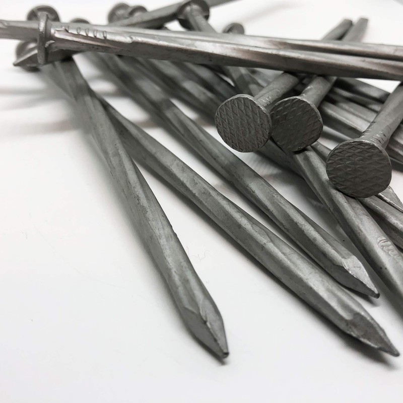 6-Inch Landscape Stakes, Spiral Galvanized Landscape Spikes, Garden Nails for