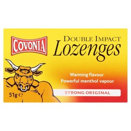 8 x Covonia Double Impact Lozenges Strong Original 51g