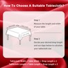 DWCN Wipe Clean Tablecloth Red Table Cloth Outdoor Table Cloth