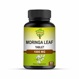 SunNature 1000 mg Moringa Leaf Tablets | 100% Pure Oleifera Leaf for Men & Women | Moringa Supplement for Energy, Immunity & Joint Health | Non-GMO, Gluten Free | 90 Tablets, 45 Days Supply