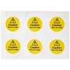'Caledonia 56598 Sign Sign, Caution Very Hot Water, 65 mm