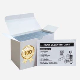 Tarjetas de limpieza CR80 lector de tarjetas de crédito lector de tarjetas de doble cara para MSR90 MSR605X MSR X6, etc. (50 tarjetas)