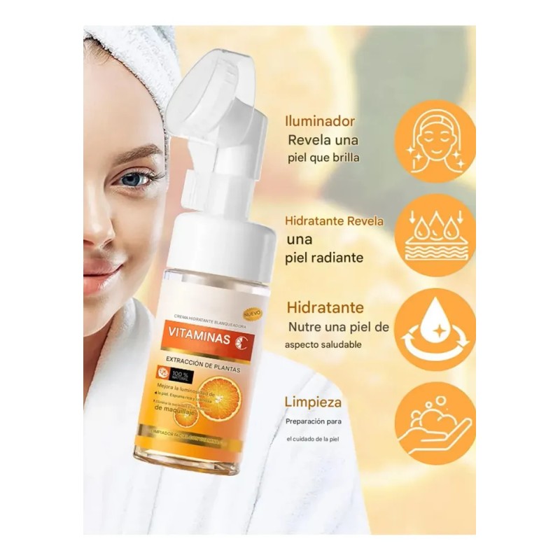 Limpiador Facial Espuma Vitamina C 100ml