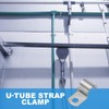 PATIKIL Saddle Band 16mm Inner Diameter 1 Hole Pipe Fixing