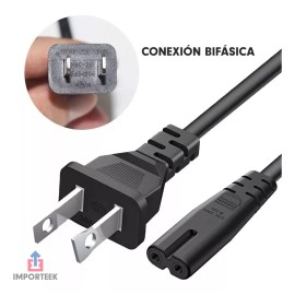 Importeek 15pz Cable Corriente Alimentacion Dos Polos Cargador Laptop