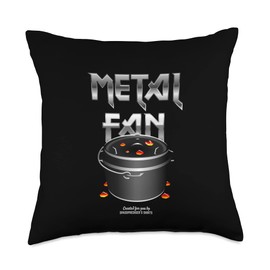 Dutch Oven BBQ Metal Fan Design Dutch Oven Throw Pillow
