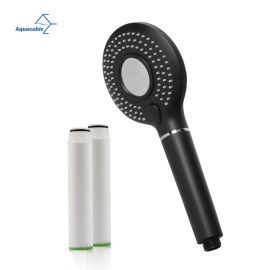 High Pressure Matte Black Filter Shower Head 3 Functions Rainfall with Handheld High Flow Showerhead SprayerMaterial: abs plastic, Color: Chrome