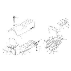 Polaris Snowmobile Gas Cap w/Gauge, Genuine OEM Part 2511248, Qty 1