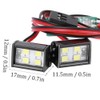 RC Car Roof Light, 2PCS 17mm Remote Control Crawler Decoration