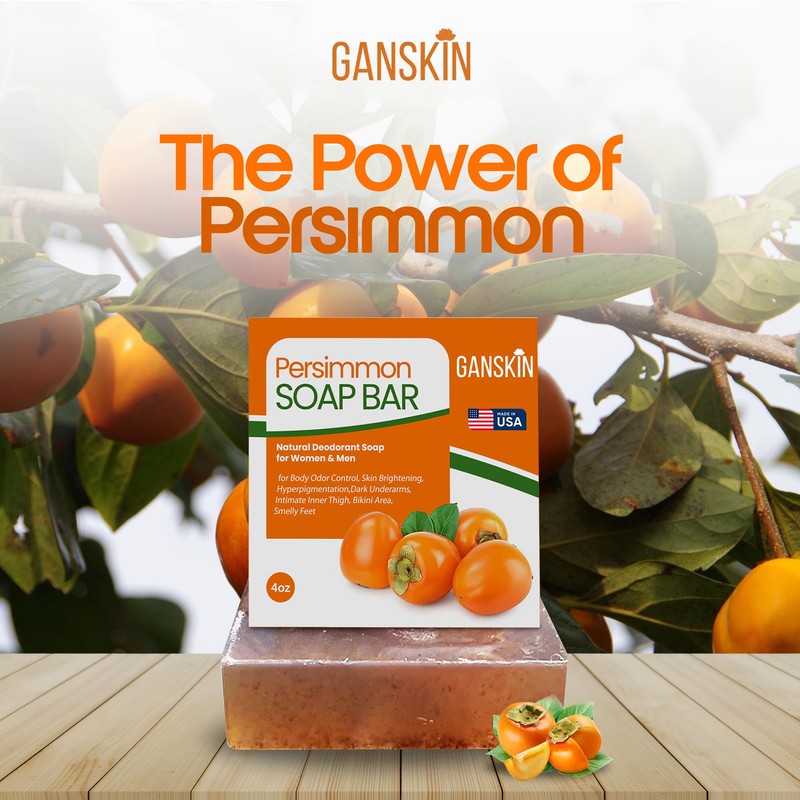 Persimmon Soap Bar for Body Odor Control – Purifying Deodorizing