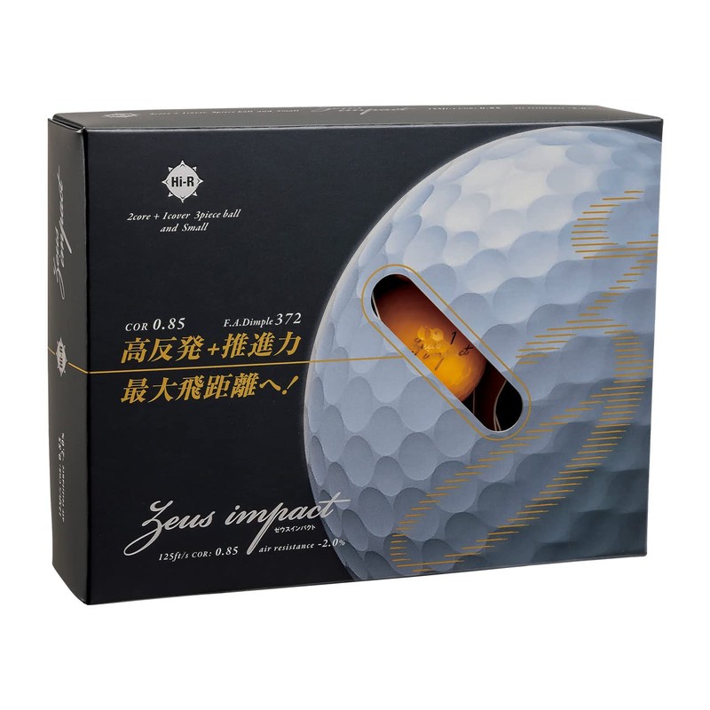 Casco Zeus Impact 3 Golf Ball, Orange