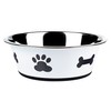 Classic Pet Products Classic Posh Paws Dish, 2500 ml, White