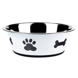 Classic Pet Products Classic Posh Paws Dish, 2500 ml, White