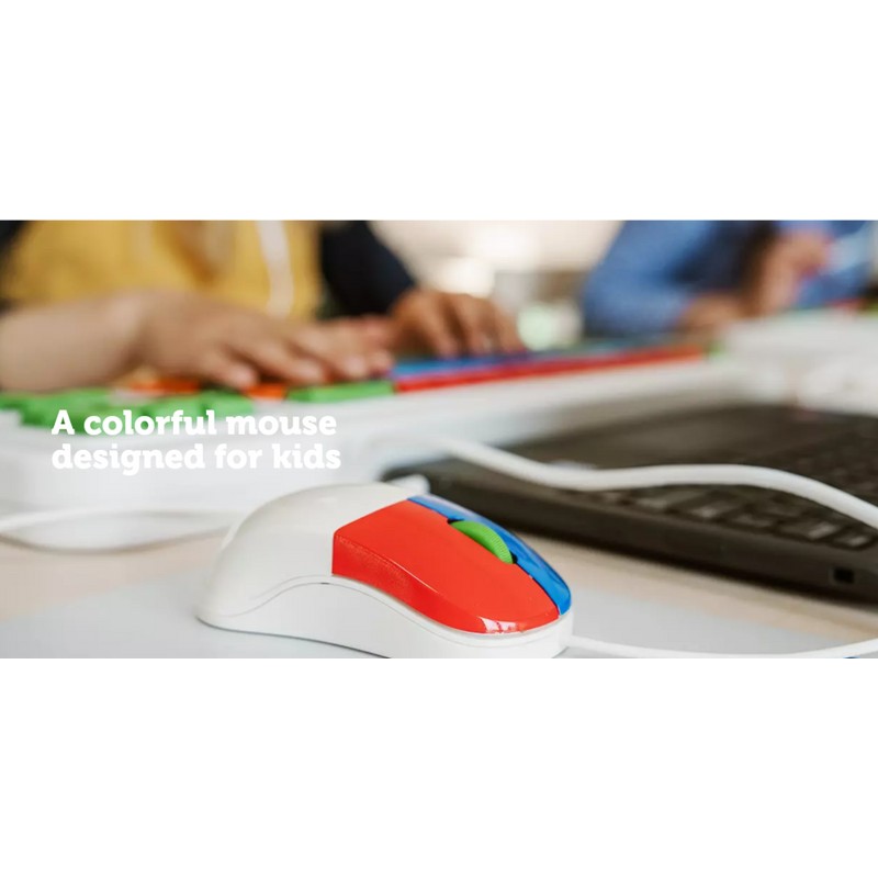Clevy Kids Mouse - Colorful Ergonomic USB Computer and Laptop