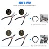 Glarks 4Pcs 7-Inch Internal/External Circlip Plier Snap Ring Pliers with
