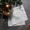 20 Napkins Fish Around Eucalyptus White as Table Decoration for