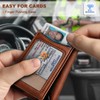 KEMISANT KEMISANT Men Wallet Slim Leather Wallet Money Clip 15