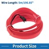 A ABSOPRO 5m EL Wire Cable LED Glow String Light