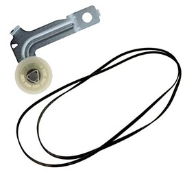W10547292 & 8547157 Idler Pulley and Drive Belt Compatible for Dryers 7MMGDB950AG1, 7MWGD8800AW1, MEDB700BW0, MEDB725BW0, MEDB750YW2, MEDB850YG2, MEDB850YW2, MEDB880BW0, MEDB950YG2