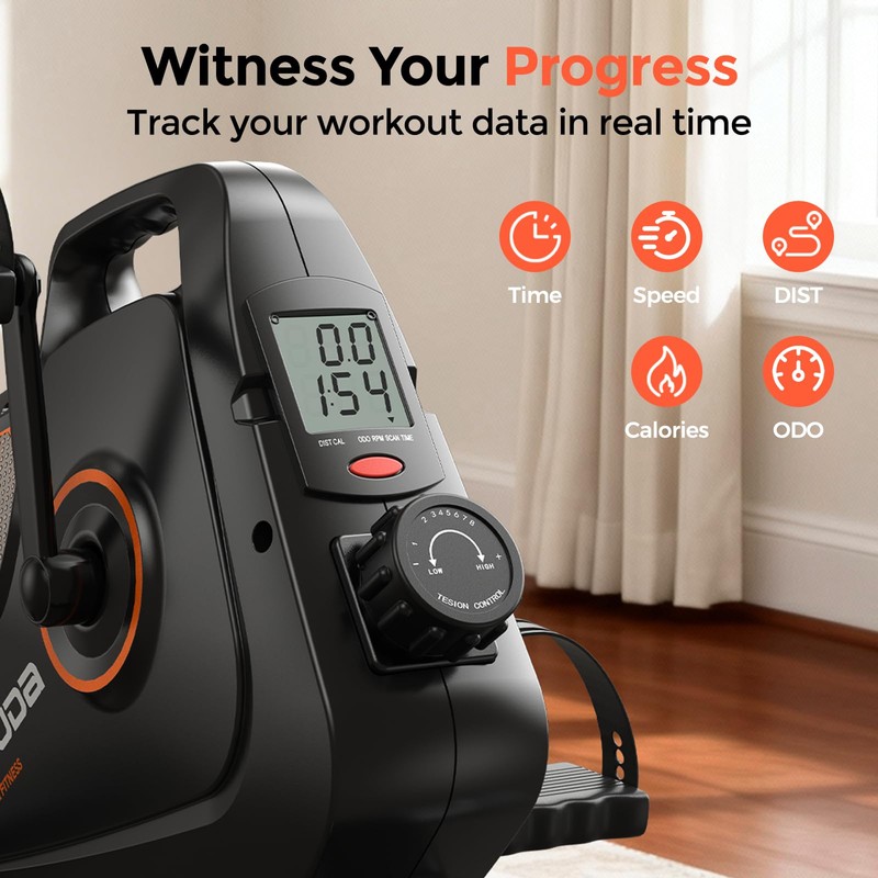 YOSUDA Under Desk Bike Pedal Exerciser - Magnetic Mini Exercise