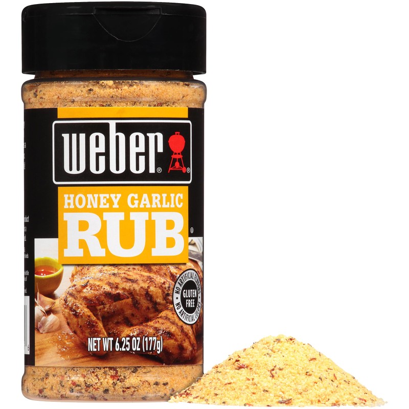 Weber Honey Garlic Rub, 6.25 oz (Pack of 6)